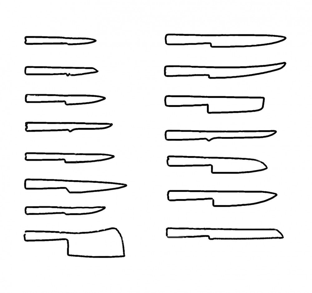 Tipurile principale de cuțite